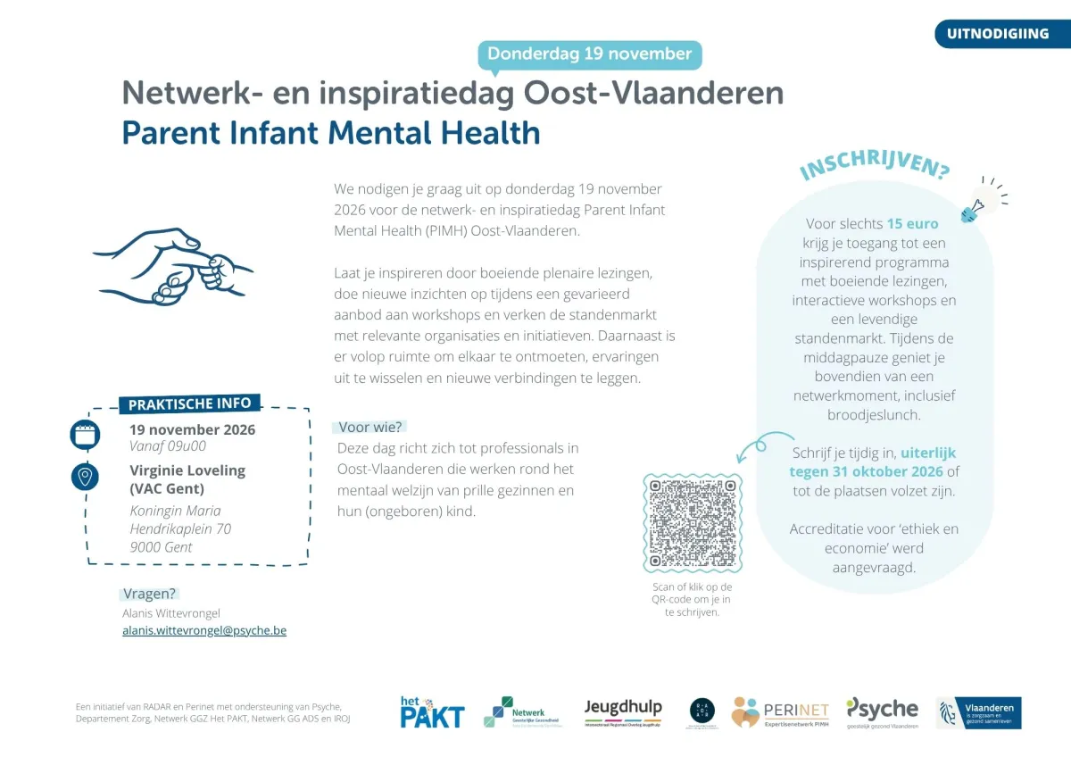 Uitnodiging netwerkdag PIMH Oost-Vlaanderen